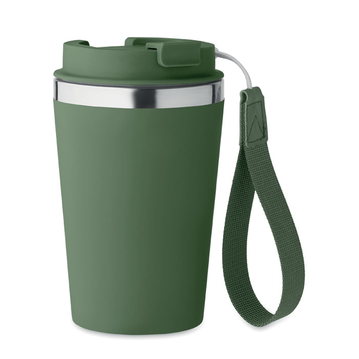 Gobelet personnalisé 350ml inox recyclé Topaz Vert fonce